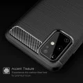 Калъф за Samsung Galaxy S21 Ultra 5G - Carbon Silicone - Черен
