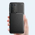 Калъф за Samsung Galaxy S21 Ultra 5G - CarbonFiber - Черен
