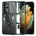 Калъф за Samsung Galaxy S21 Ultra 5G - Luxury Crystal MagSafe - Deep Green