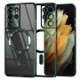 Калъф за Samsung Galaxy S21 Ultra 5G - Luxury Crystal MagSafe - Deep Green