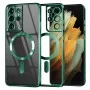 Калъф за Samsung Galaxy S21 Ultra 5G - Luxury Crystal MagSafe - Светло зелен