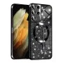 Калъф за Samsung Galaxy S21 Ultra 5G - Luxury Glitter MagSafe - Черен