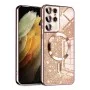 Калъф за Samsung Galaxy S21 Ultra 5G - Luxury Glitter MagSafe - Rose Gold