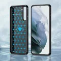 Калъф за Samsung Galaxy S22 5G - Carbon Silicone - Черен