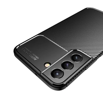 Калъф за Samsung Galaxy S22 5G - CarbonFiber - Черен