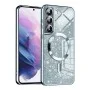 Калъф за Samsung Galaxy S22 5G - Луксозен Glitter MagSafe - Светло син