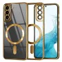 Калъф за Samsung Galaxy S22 5G - Luxury Crystal MagSafe - Златен