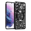 Калъф за Samsung Galaxy S22 5G - Luxury Glitter MagSafe - Черен