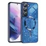 Калъф за Samsung Galaxy S22 5G - Luxury Glitter MagSafe - Deep Blue