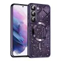Калъф за Samsung Galaxy S22 5G - Luxury Glitter MagSafe - Deep Purple