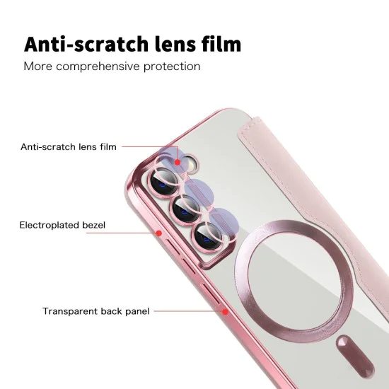 Калъф за Samsung Galaxy S22 5G - SmartMag Book Case - Розов