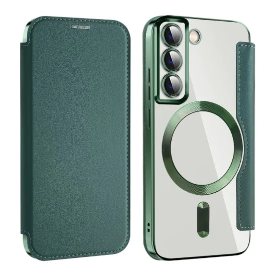 Калъф за Samsung Galaxy S22 5G - SmartMag Book Case - Зелен