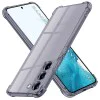 Калъф за Samsung Galaxy S22 5G - Techsuit - Удароустойчив Clear Silicone - Опушено Черен