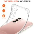 Калъф за Samsung Galaxy S22 5G - Удароустойчив Прозрачен Силиконов - Прозрачен