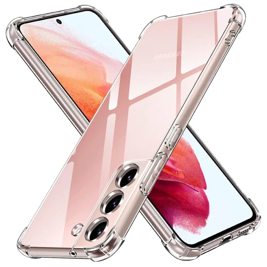 Калъф за Samsung Galaxy S22 5G - Удароустойчив Прозрачен Силиконов - Прозрачен