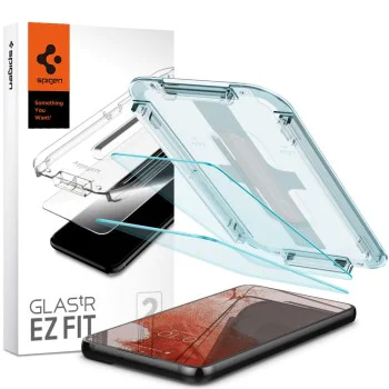 Калъф за Samsung Galaxy S22 5G (комплект 2) - Spigen Glas.tR EZ FIT - Прозрачен
