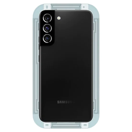 Калъф за Samsung Galaxy S22 5G (комплект 2) - Spigen Glas.tR EZ FIT - Прозрачен