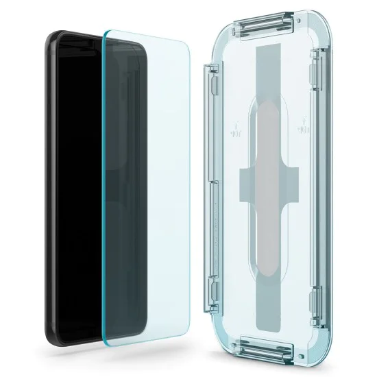 Калъф за Samsung Galaxy S22 5G (комплект 2) - Spigen Glas.tR EZ FIT - Прозрачен