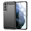 Калъф за Samsung Galaxy S22 Plus 5G - Carbon Silicone - Черен