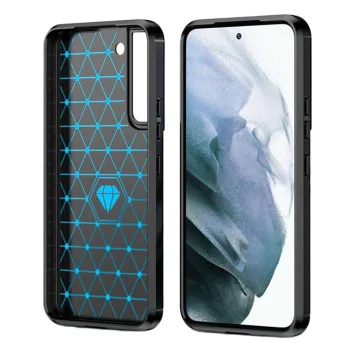 Калъф за Samsung Galaxy S22 Plus 5G - Carbon Silicone - Черен