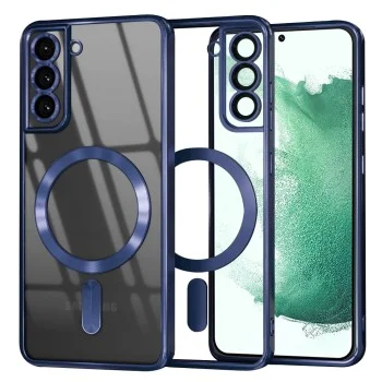 Калъф за Samsung Galaxy S22 Plus 5G - Luxury Crystal MagSafe - Deep Blue