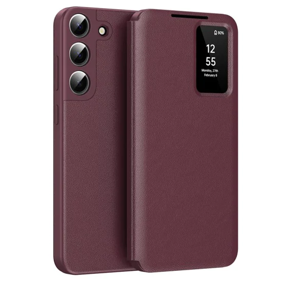 Калъф за Samsung Galaxy S22 Plus 5G - SmartView Series - Червен