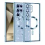 Калъф за Samsung Galaxy S22 Ultra 5G - Луксозен Glitter MagSafe - Светло син