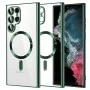 Калъф за Samsung Galaxy S22 Ultra 5G - Luxury Crystal MagSafe - Deep Green