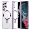 Калъф за Samsung Galaxy S22 Ultra 5G - Luxury Crystal MagSafe - Светло лилав