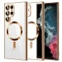 Калъф за Samsung Galaxy S22 Ultra 5G - Luxury Crystal MagSafe - Златен