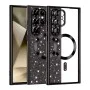 Калъф за Samsung Galaxy S22 Ultra 5G - Luxury Glitter MagSafe - Черен