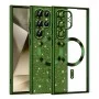 Калъф за Samsung Galaxy S22 Ultra 5G - Luxury Glitter MagSafe - Deep Green