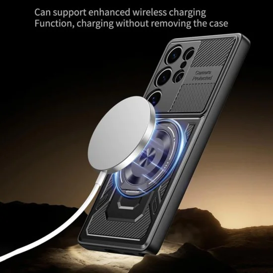 Калъф за Samsung Galaxy S22 Ultra 5G - RuggedCam - син