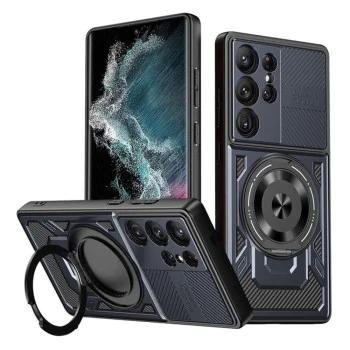 Калъф за Samsung Galaxy S22 Ultra 5G - RuggedCam - син