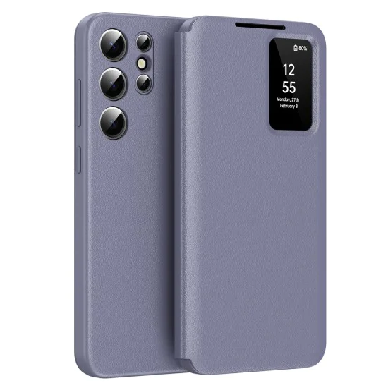 Калъф за Samsung Galaxy S22 Ultra 5G - SmartView Series - Лилав