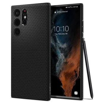 Калъф за Samsung Galaxy S22 Ultra 5G - Spigen Liquid Air - Matte Black