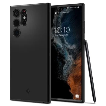 Калъф за Samsung Galaxy S22 Ultra 5G - Spigen Thin Fit - черен