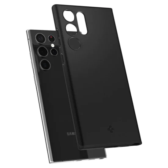 Калъф за Samsung Galaxy S22 Ultra 5G - Spigen Thin Fit - черен