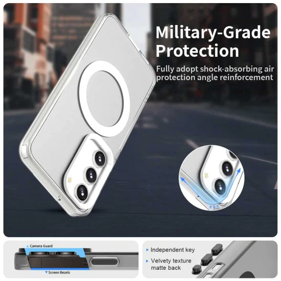 Калъф за Samsung Galaxy S23 - CandyCase MagSafe - Бял