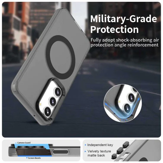Калъф за Samsung Galaxy S23 - CandyCase MagSafe - черен