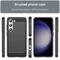 Калъф за Samsung Galaxy S23 - Carbon Silicone - Черен