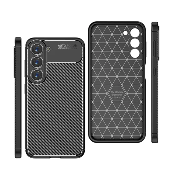 Калъф за Samsung Galaxy S23 - CarbonFiber - Черен
