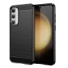 Калъф за Samsung Galaxy S23 FE - Carbon Silicone - Черен