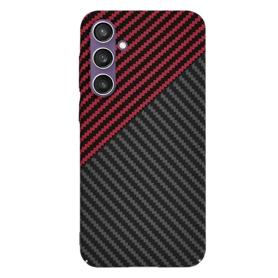 Калъф за Samsung Galaxy S23 FE - Carbonite FiberShell - Red Vortex