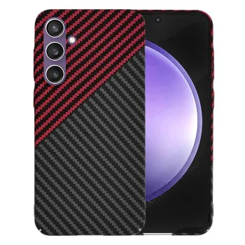 Калъф за Samsung Galaxy S23 FE - Carbonite FiberShell - Red Vortex