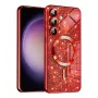 Калъф за Samsung Galaxy S23 FE - Luxury Glitter MagSafe - Червен