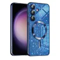 Калъф за Samsung Galaxy S23 FE - Luxury Glitter MagSafe - Deep Blue