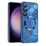 Калъф за Samsung Galaxy S23 FE - Luxury Glitter MagSafe - Deep Blue