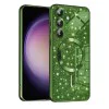 Калъф за Samsung Galaxy S23 FE - Luxury Glitter MagSafe - Deep Green