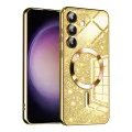 Калъф за Samsung Galaxy S23 FE - Luxury Glitter MagSafe - Златен
